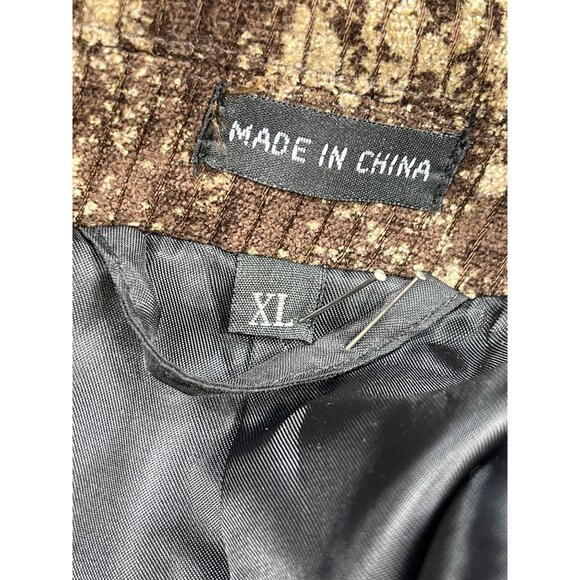 Pronti Collection By Phita Brown Textured Blazer SKU 7533 Size XL - Picture 12 of 13